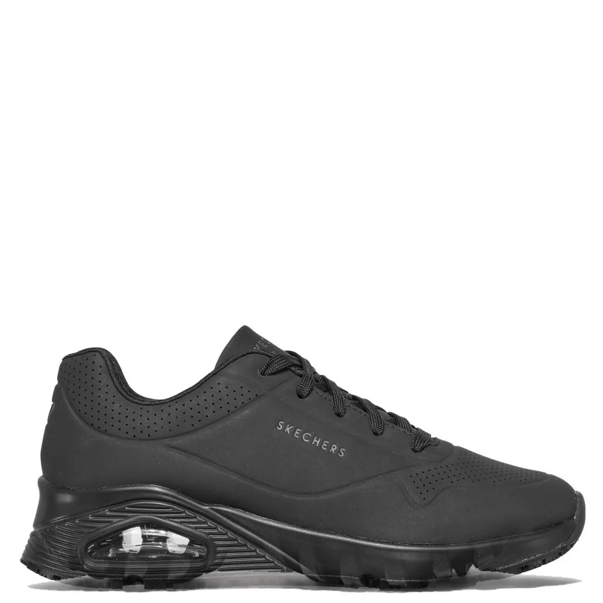 Skechers Women`s Work Relaxed Fit Uno Slip-resistant Odor Free Air-cooled Shoes - Black