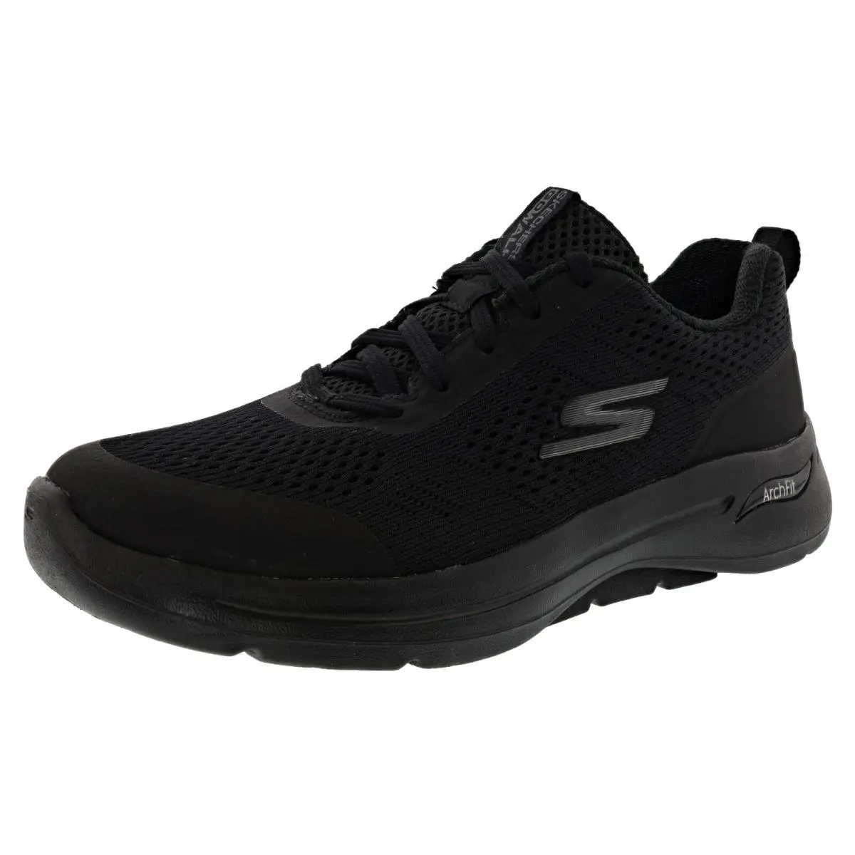 Skechers Women`s GO Walk Arch Fit- Motion Breeze 124404 Wide Width Walking Shoes - BLACK / BLACK