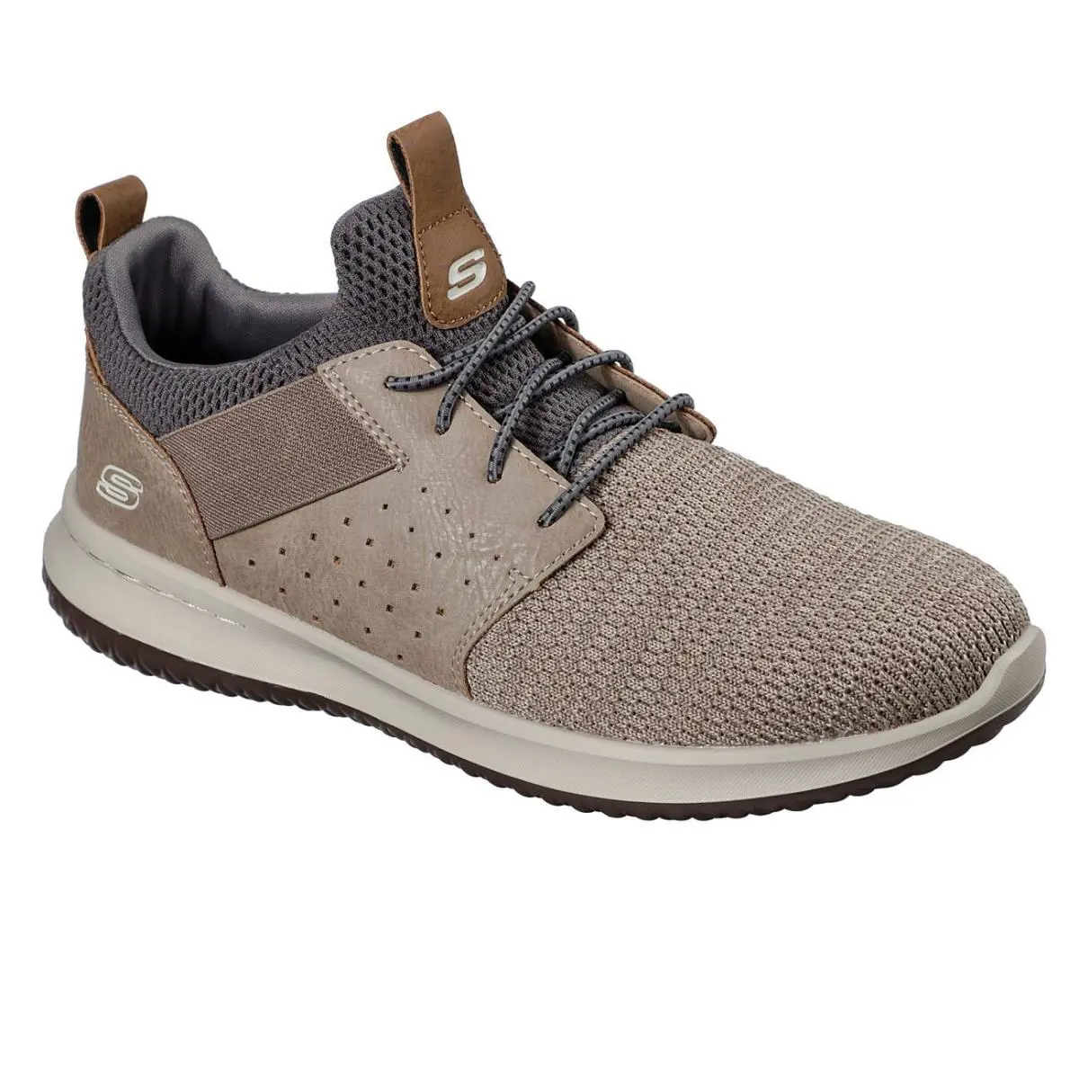 Men`s Skechers Class Delson - Camben Casual Shoe 65474 Tpe Size 13 Taupe - Taupe