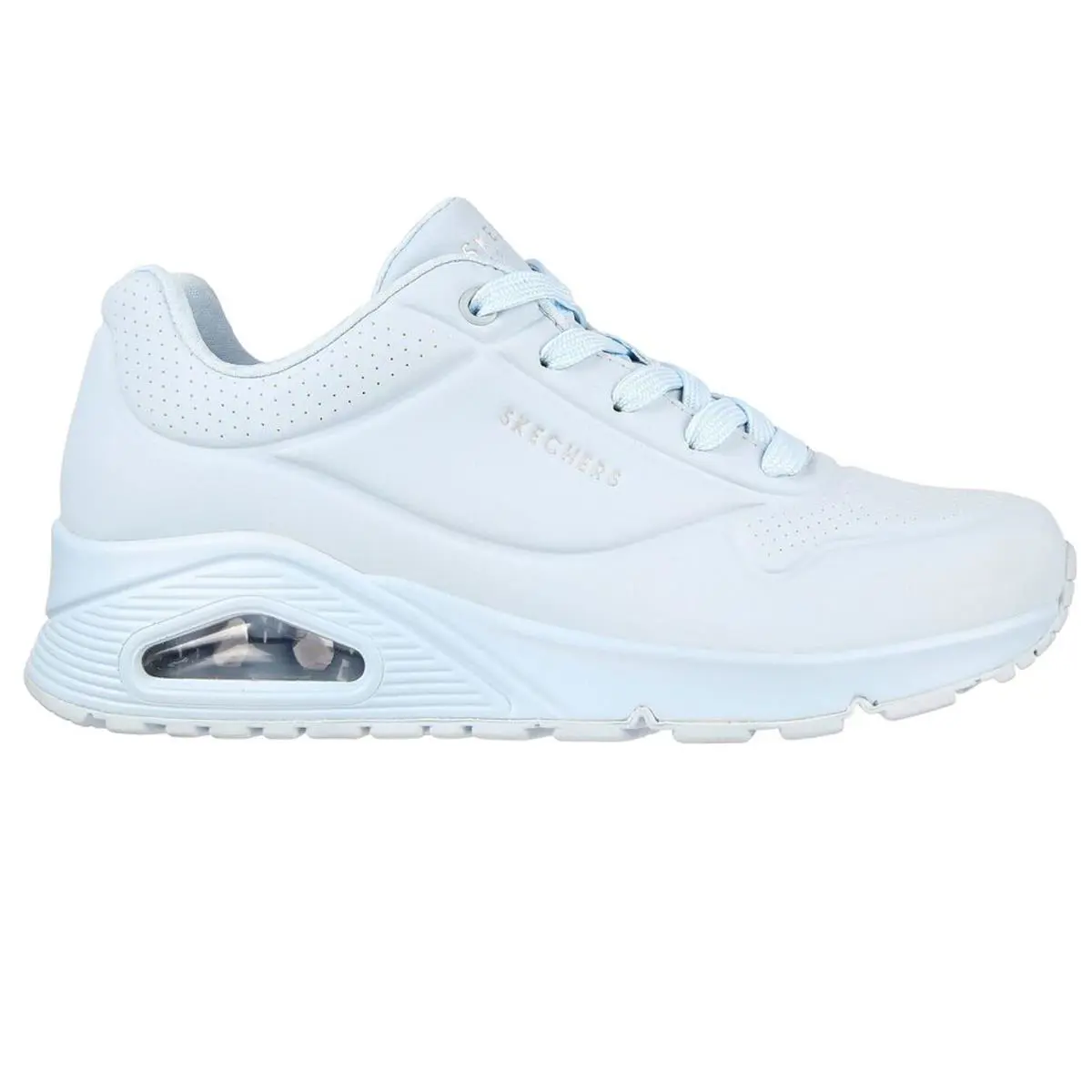 Skechers Women`s 155359 Uno Frosty Kicks Casual Athletic Sporty Shoes - Light Blue