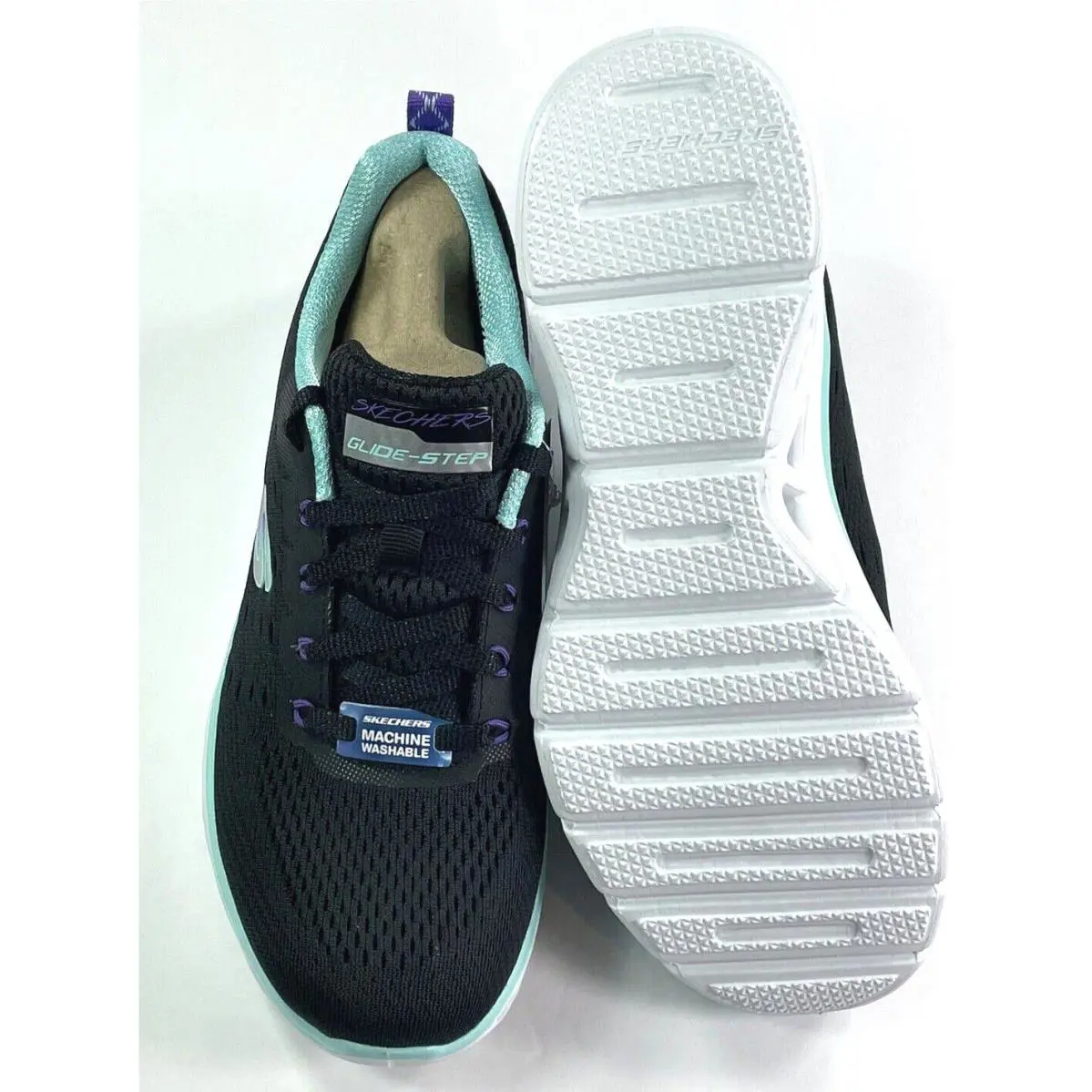 Skechers shoes - Glide Step - Glide Step - Black/Aqua 2