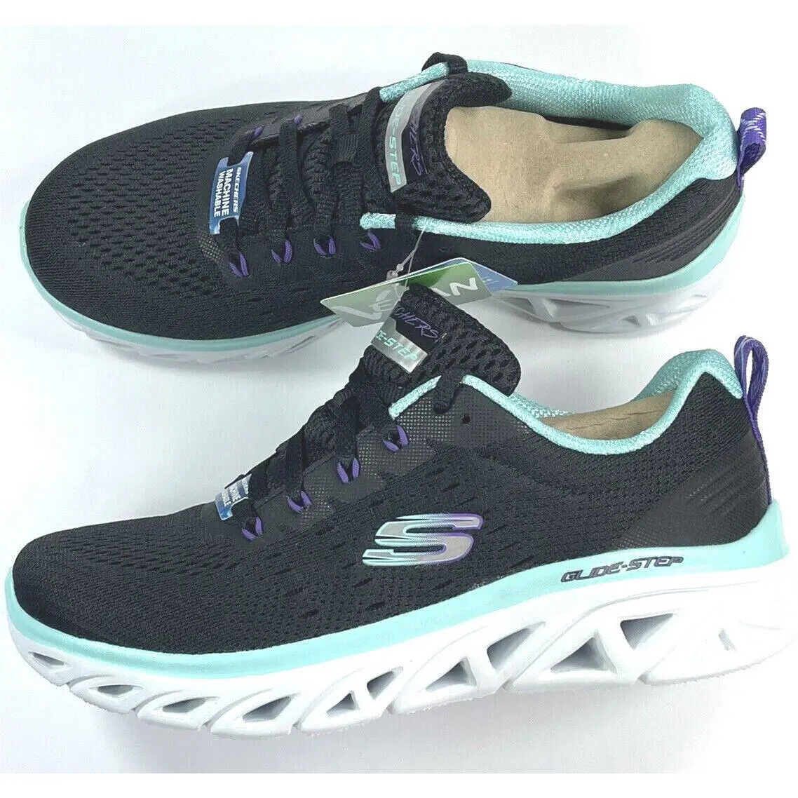 Skechers shoes - Glide Step - Glide Step - Black/Aqua 9