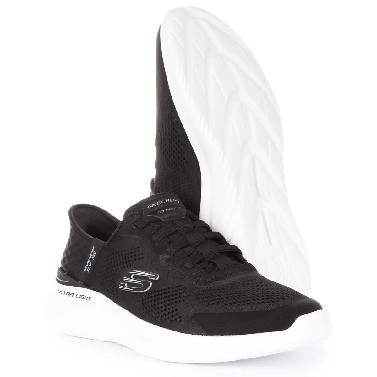 Skechers shoes - BLACK WHITE 3