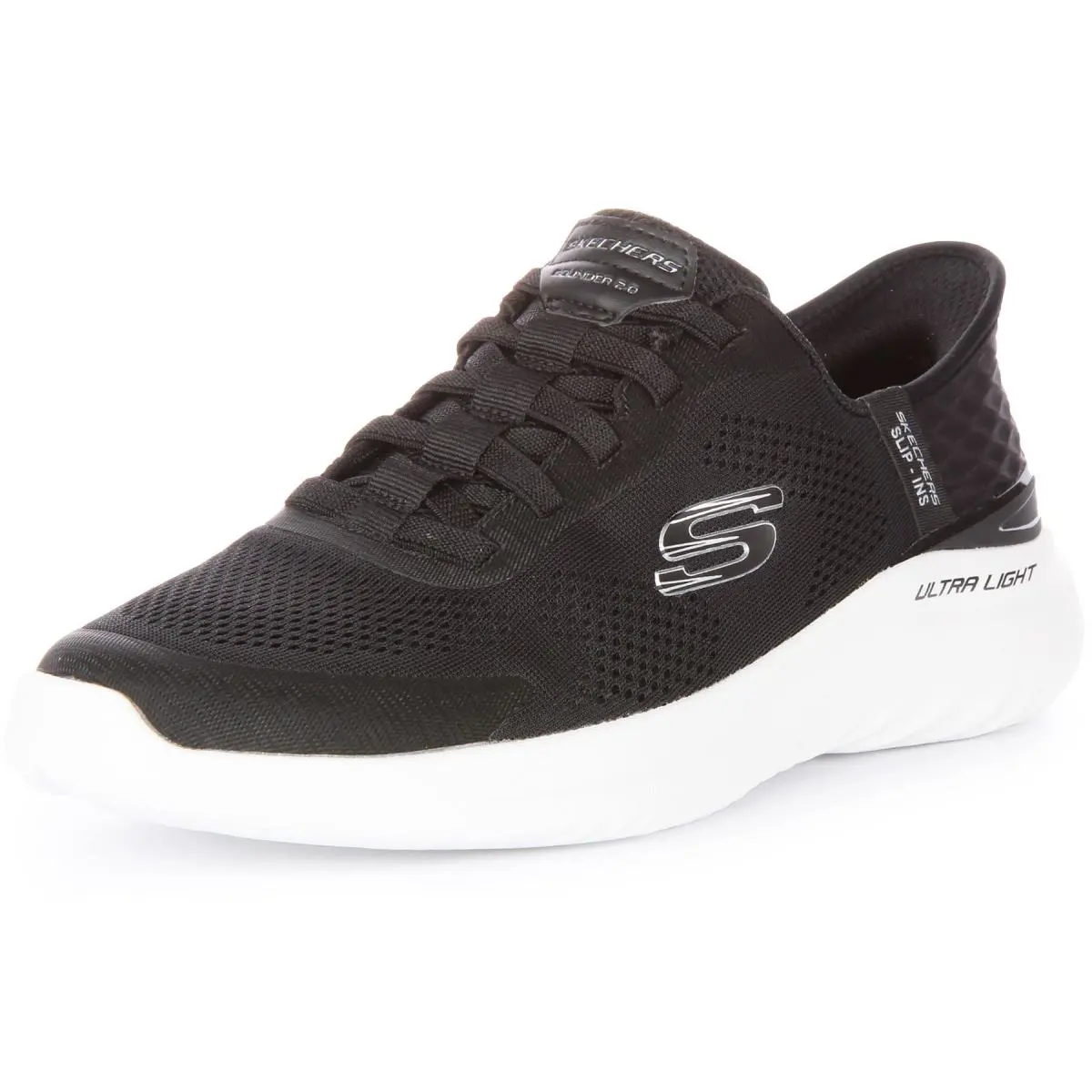 Skechers shoes - BLACK WHITE 4