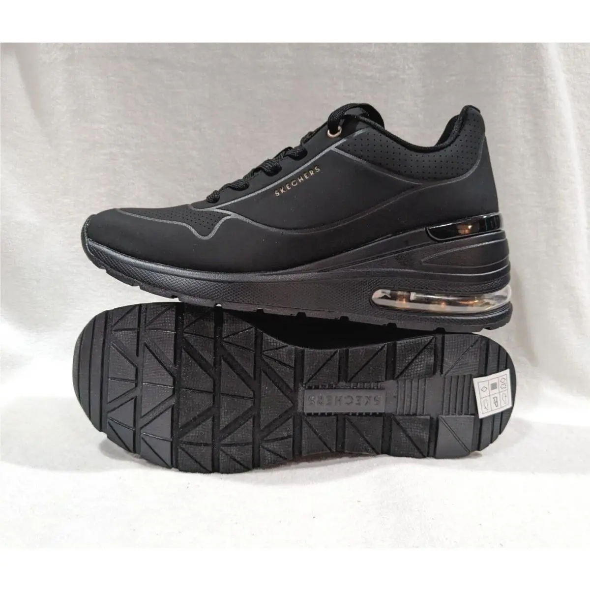 Skechers shoes - Skechers Street Million Air Elevated Air - 155401 - Black 0