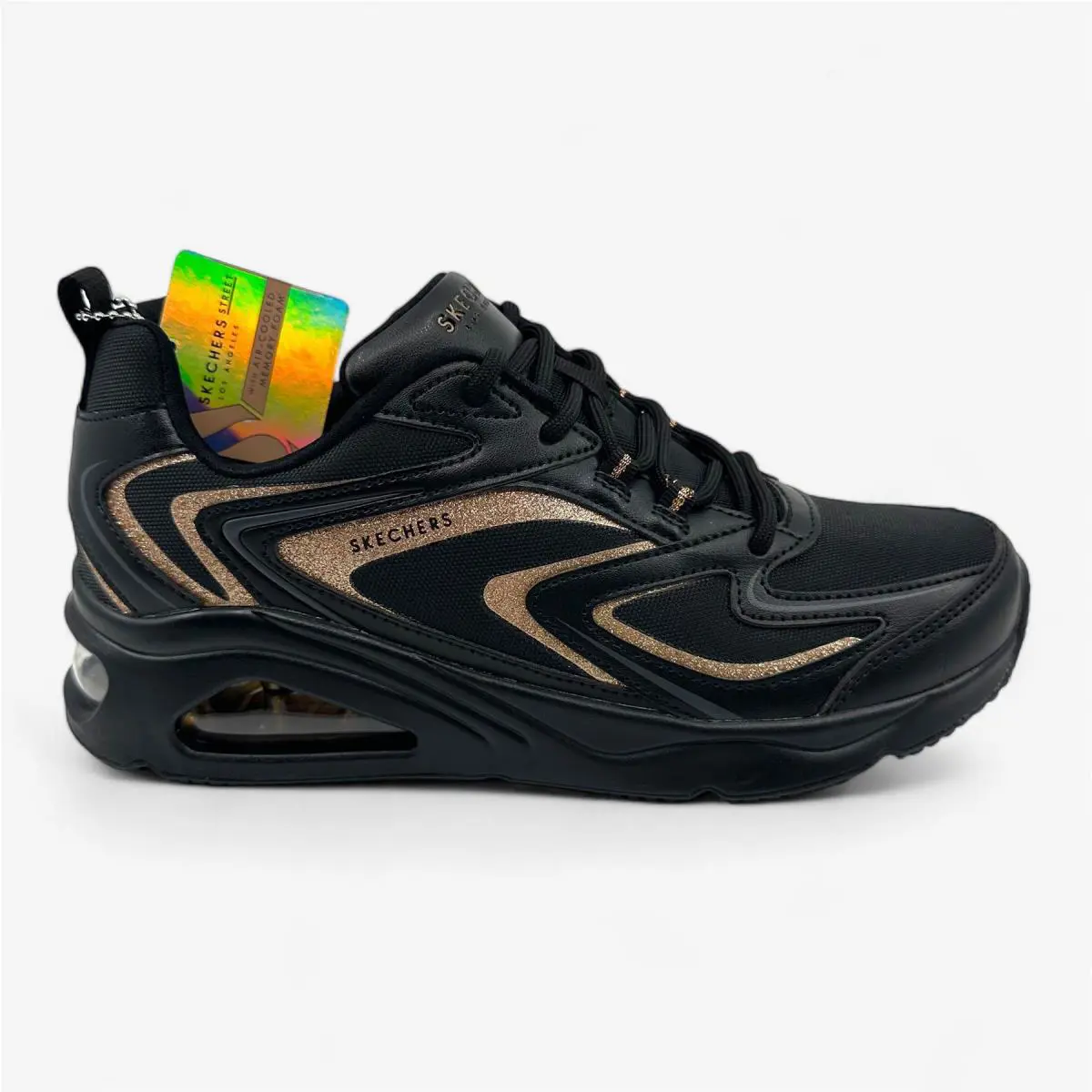 Skechers shoes - Skechers Tres Air Uno - Tres Air Uno - 177422 BKRG - Black, Manufacturer: Black Rose Gold 0