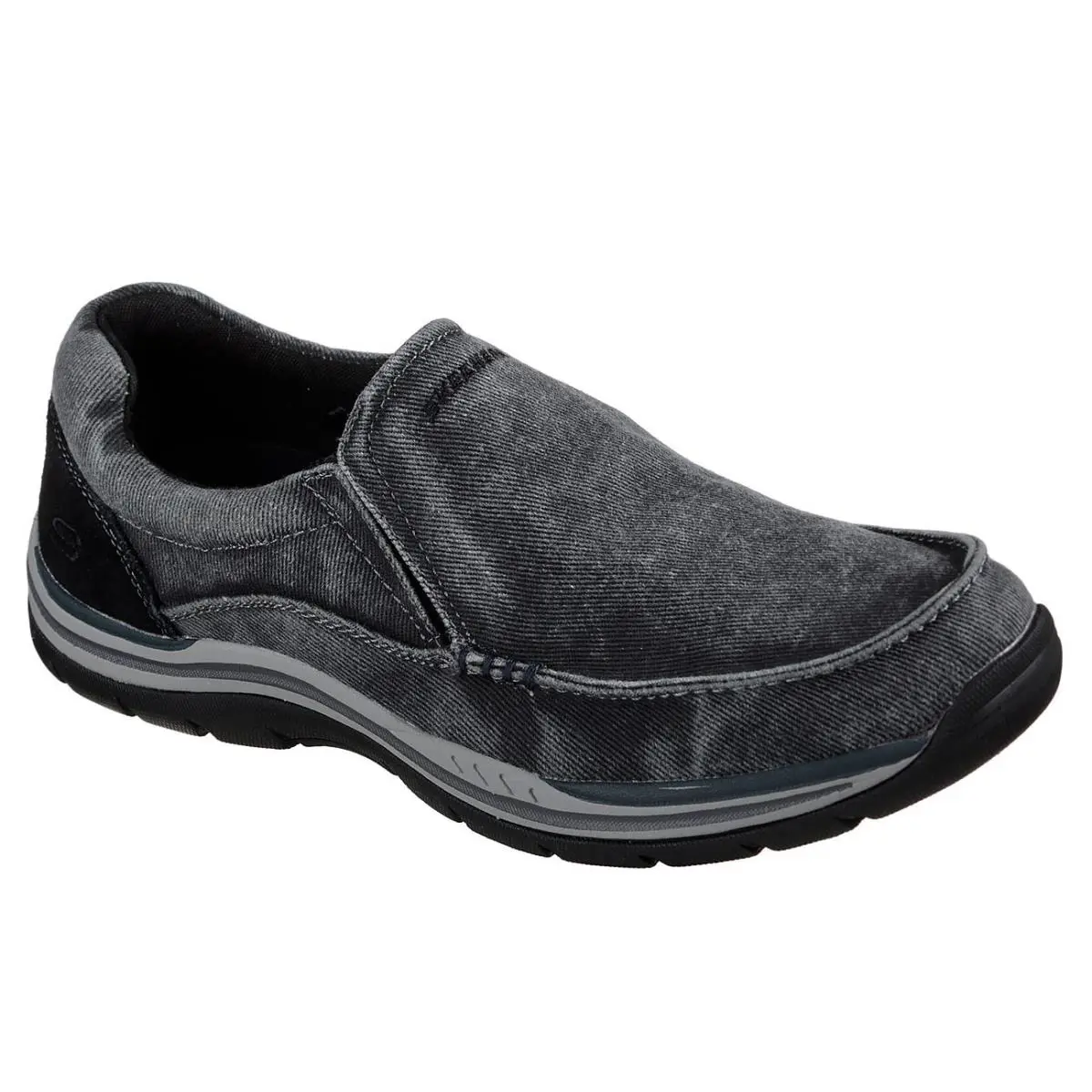 Men`s Skechers Relaxed Fit: Expected Avillo Loafer Shoes 64109 /blk Sizes 8-14 - Black