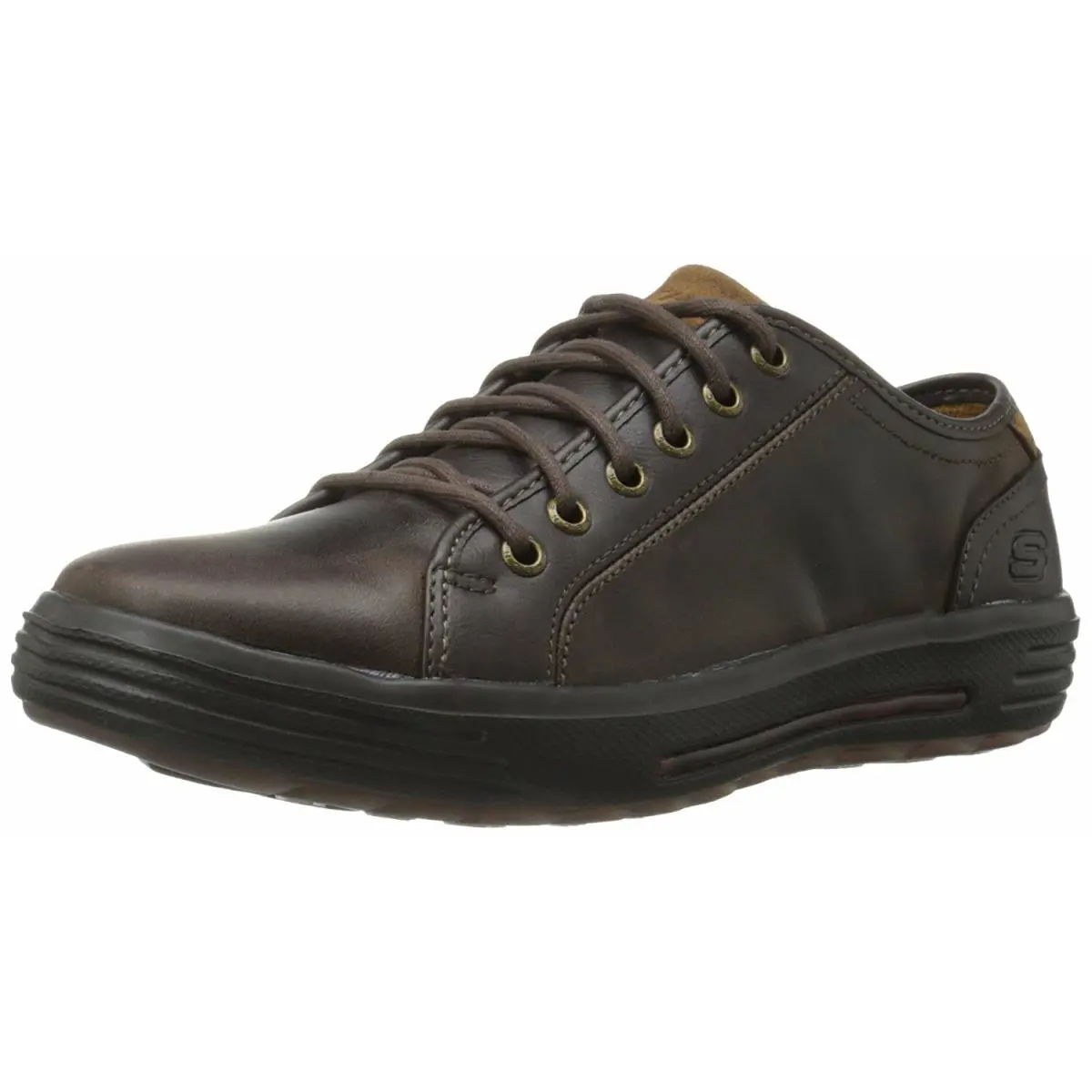 Skechers Men`s Relaxed Fit Porter Ressen Sneaker - Chocolate