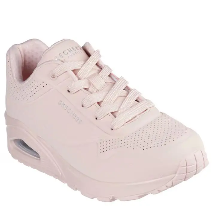 Air Uno Pop of Sunshine Low Top Women`s Casual Fashion Shoes Sneaker Pink by Skechers