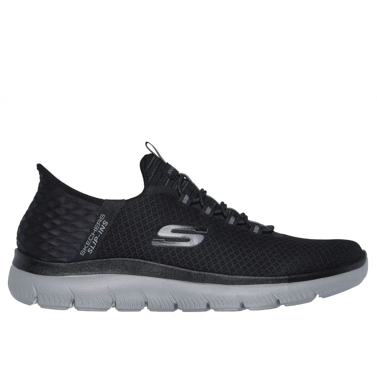 Skechers Men`s Slip-ins: Summits - High Range Sneaker Black/charcoal - 232457-BK - BLACK/CHARCOAL