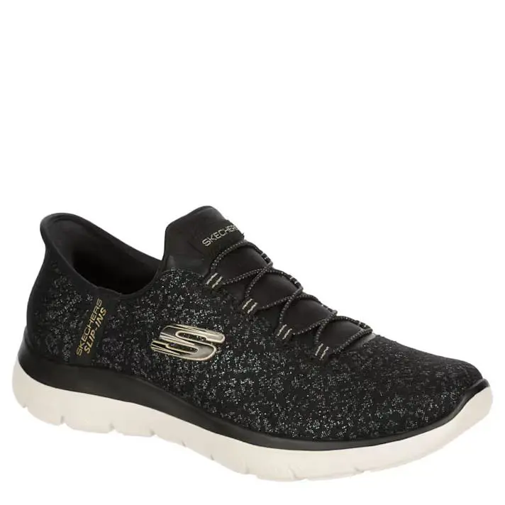 Skechers Womens Ultra Flex Summits Super Light Weight Running Shoe - Black