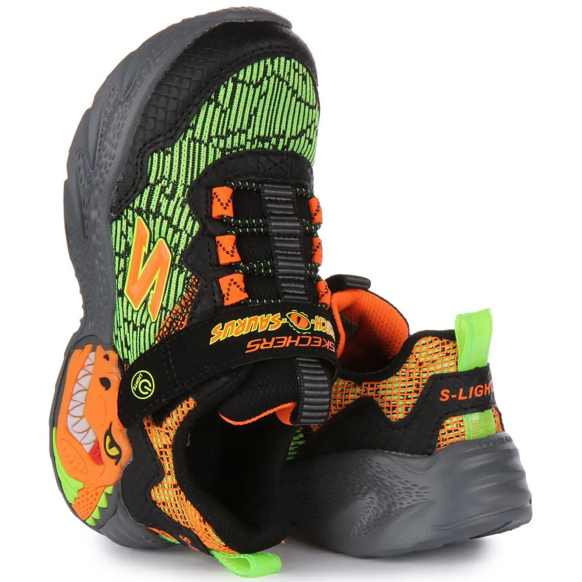 Skechers shoes - BLACK ORANGE 2