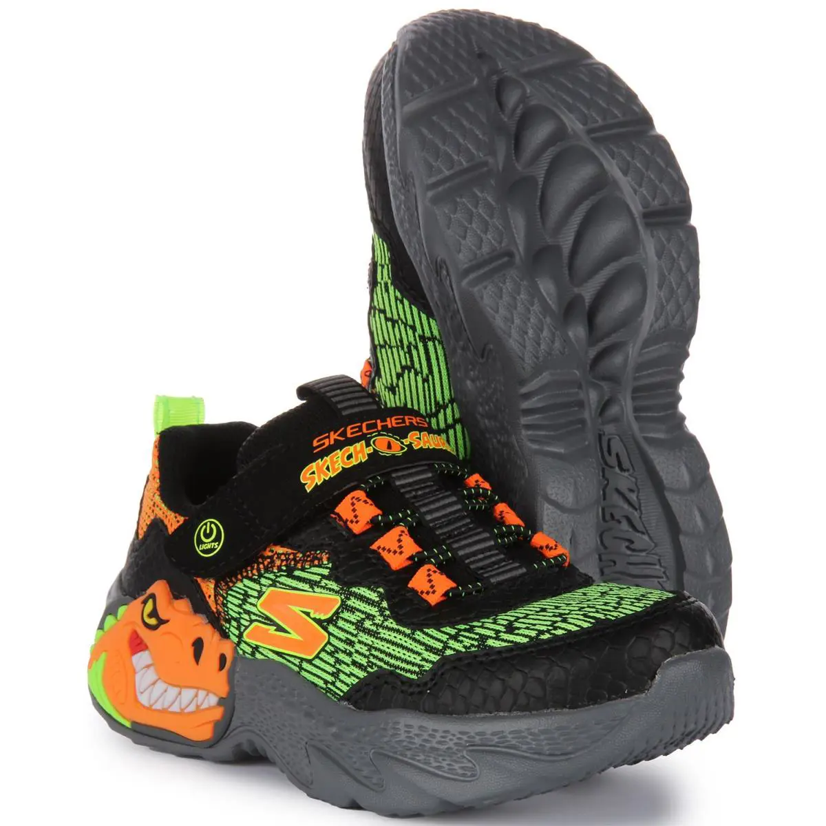 Skechers shoes - BLACK ORANGE 3