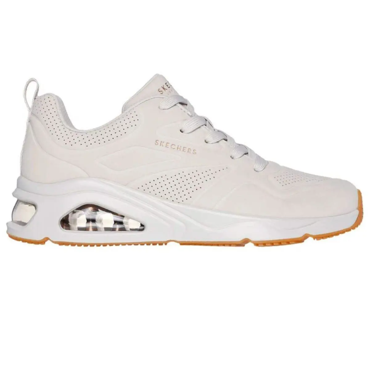 Skechers Women`s 177390 Tres Air Ah-mazing Off White Casual Shoes