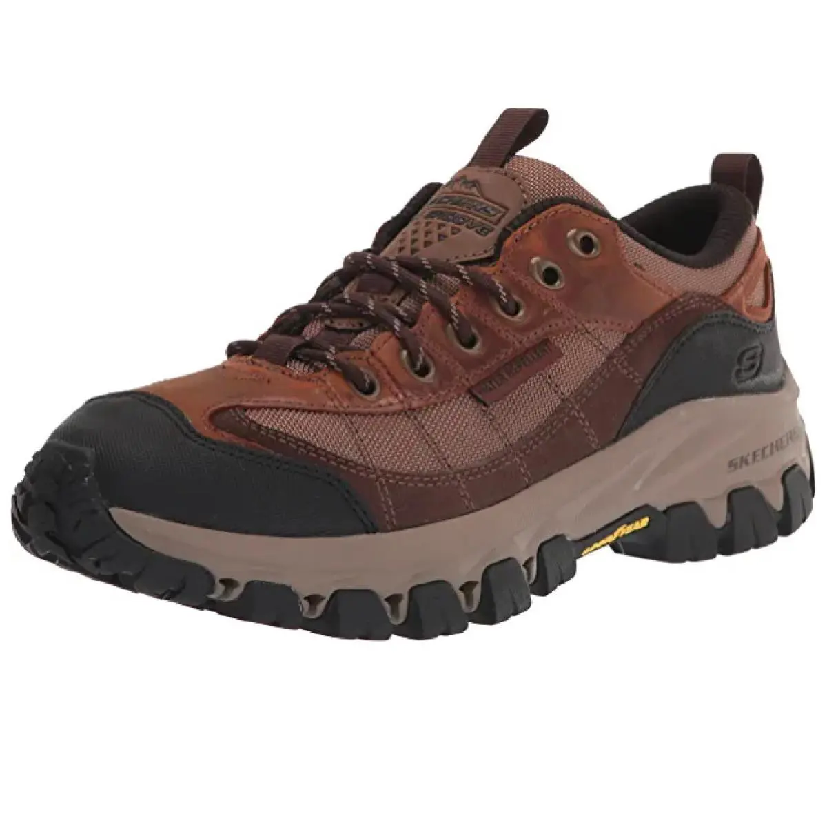204519/CDB. Skechers Usa Men`s Edgemont Goodyear Rubber Low Profile Lace to Toe - Black