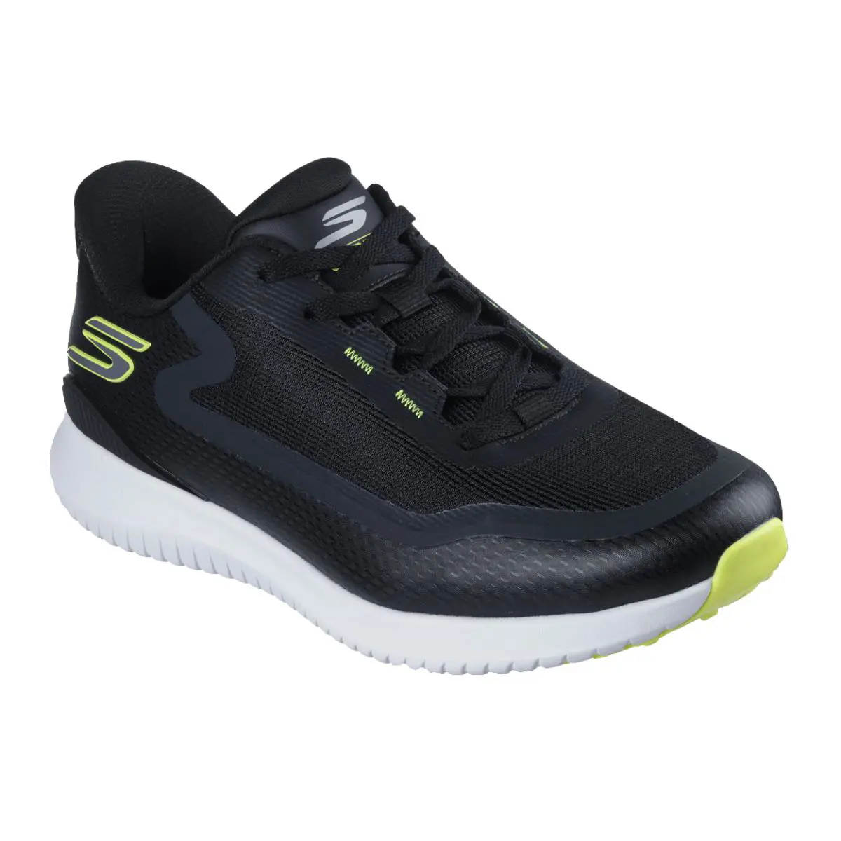 Skechers Gogolf Men`s Flight Slip-in Spikeless Golf Shoe - Black