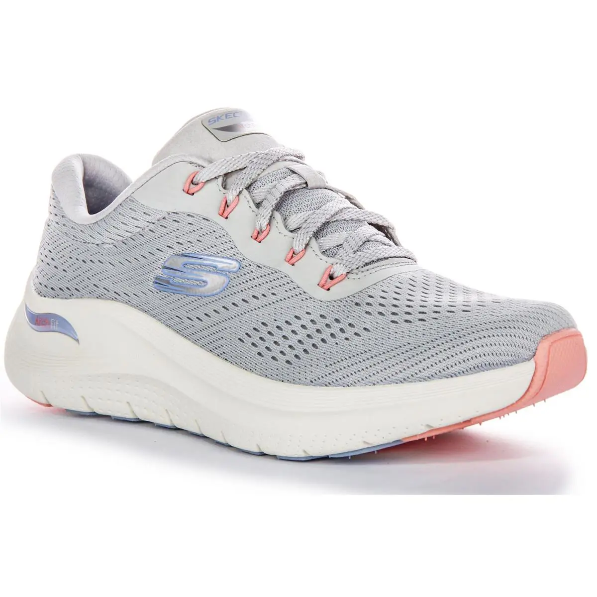 Skechers Arch Fit 2.0 Big League Vegan Midsole Shoe Light Blue Womens US 6 - 11 - LIGHT BLUE