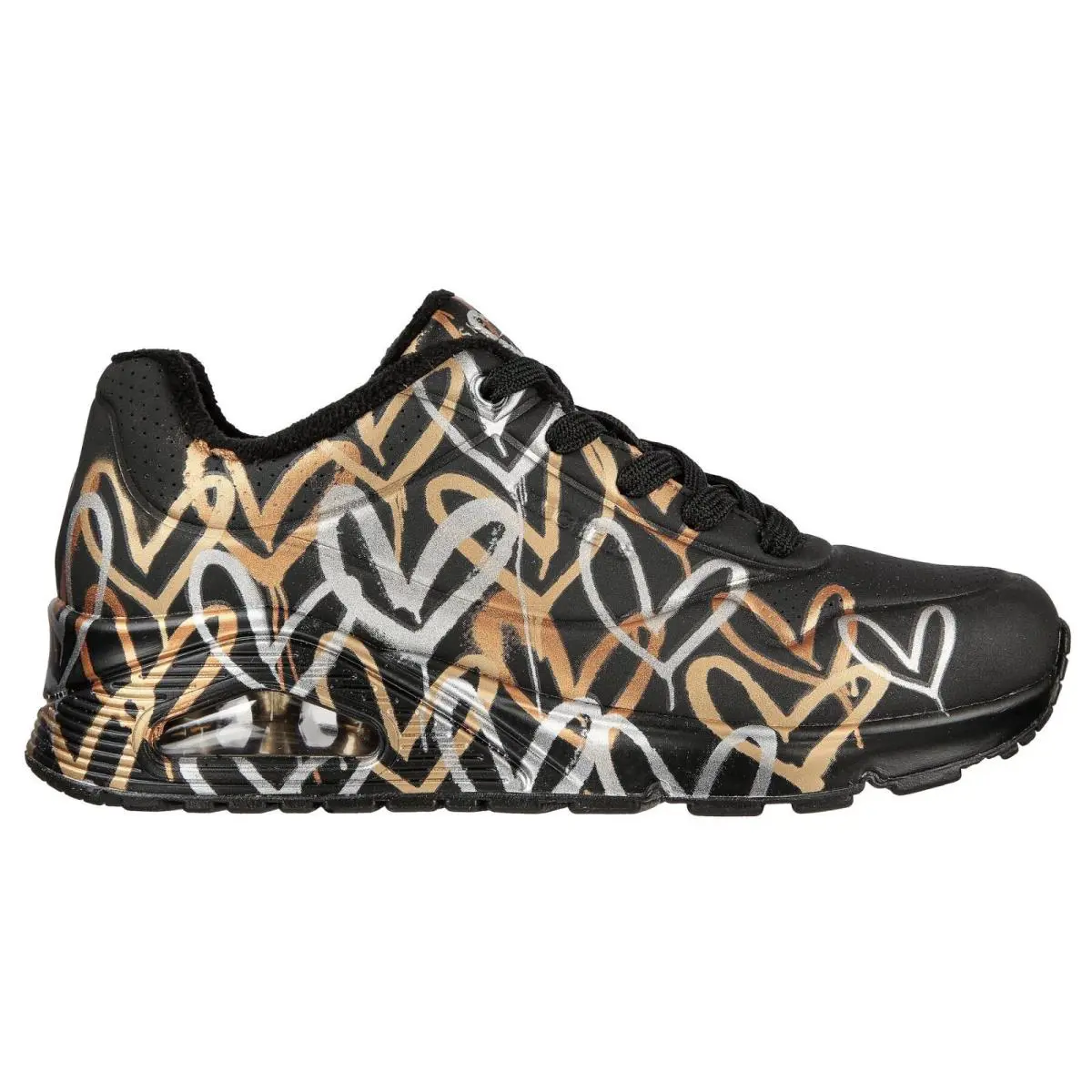 Skechers shoes - Uno - Metallic Love - Uno Metallic Love - 155523 - Black/Gold 4