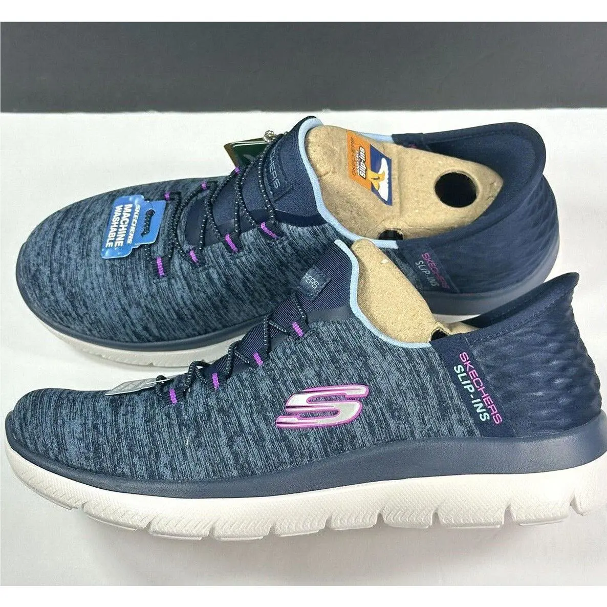 Skechers shoes - Vivid Blush - Vivid Blush - Skech Air - BLACK-BLUE 5