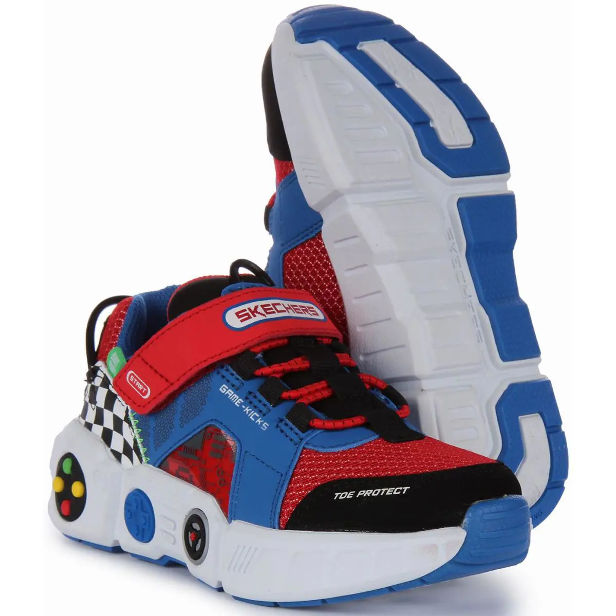 Skechers shoes - BLUE RED 3