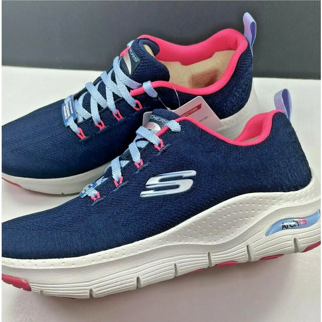 Skechers shoes - Comfy Wave - Comfy Wave - NAVY-HOT PINK 12