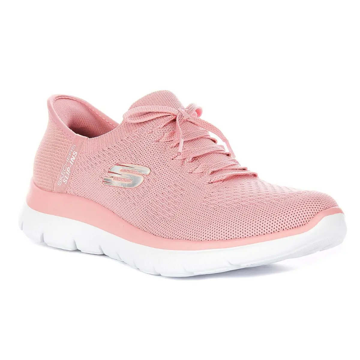 Skechers Summits Daily Slip In Vegan Knit Womens Sneakers In Rose US 6 - 11 - Rose
