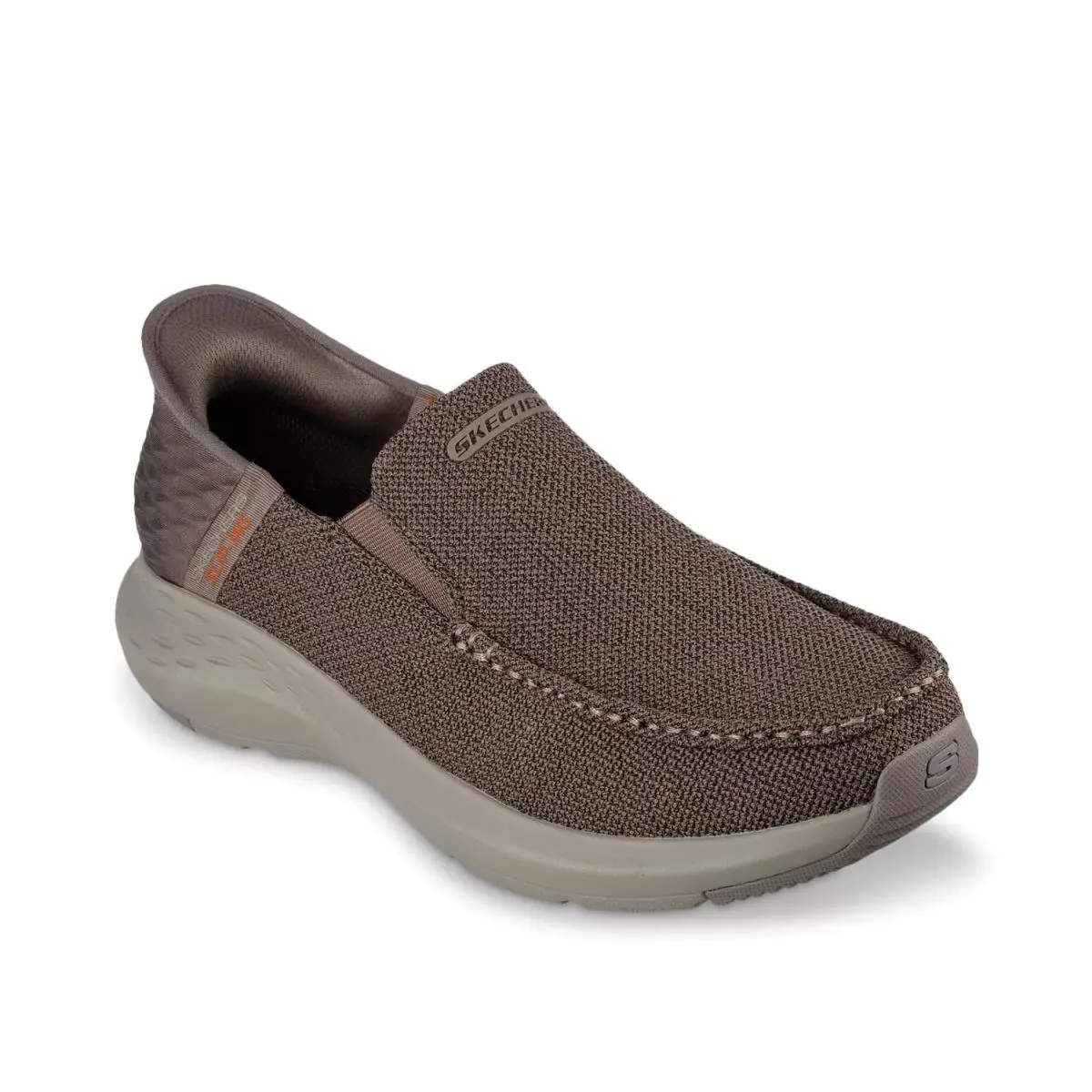 Man`s Athleisure Skechers Hands Free Slip - Dark Taupe