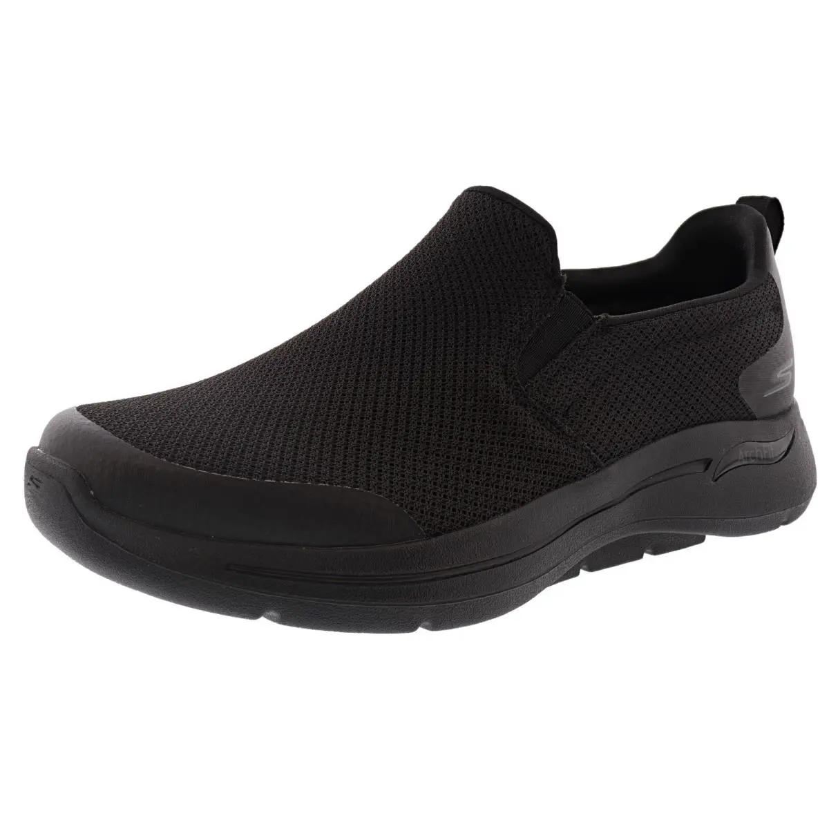 Skechers Men`s GO Walk Arch Fit-togpath 216121 Walking Shoes - BLACK / BLACK