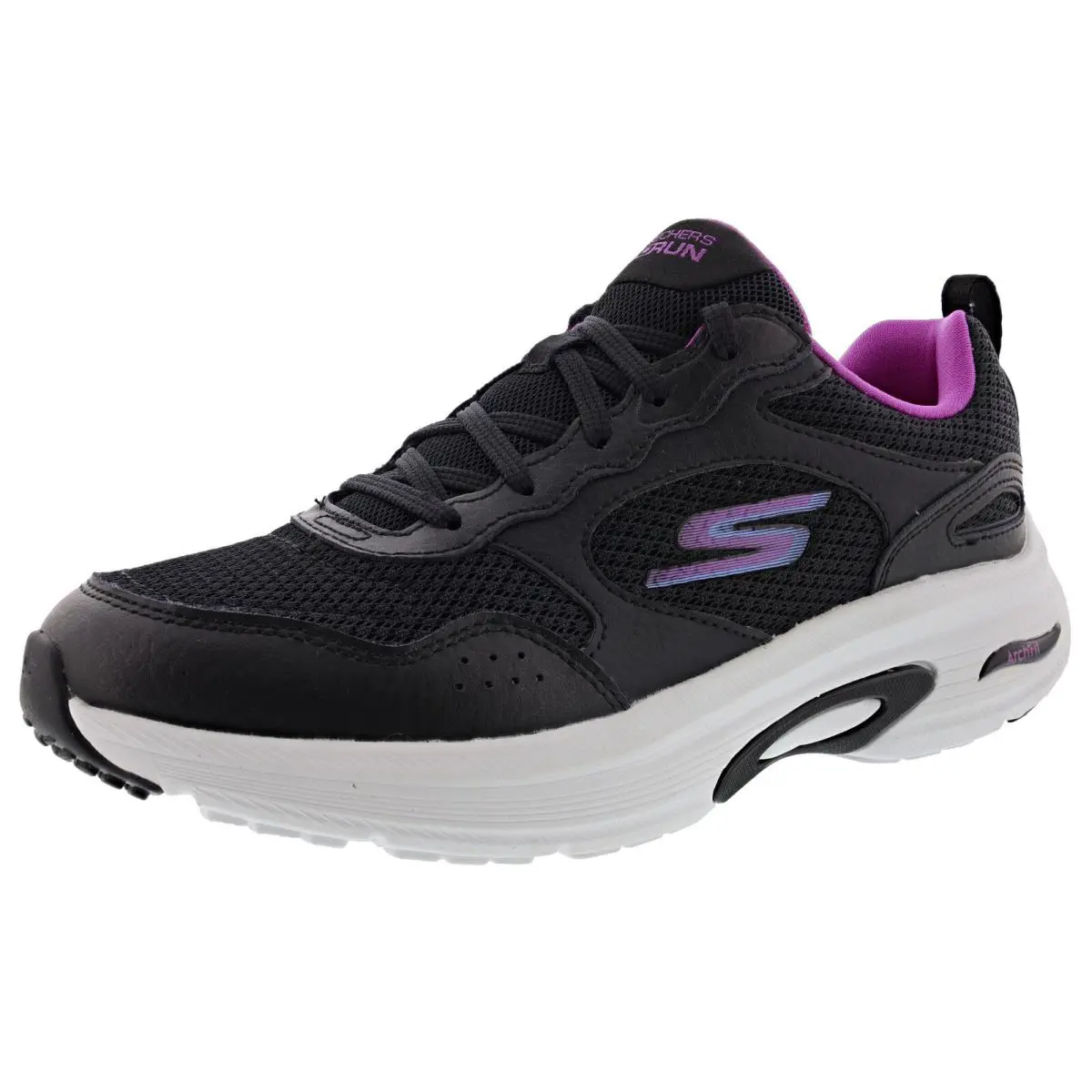 Skechers shoes - Skechers GO Run Arch Fit - 128952 BKPR - BLACK / PURPLE 4