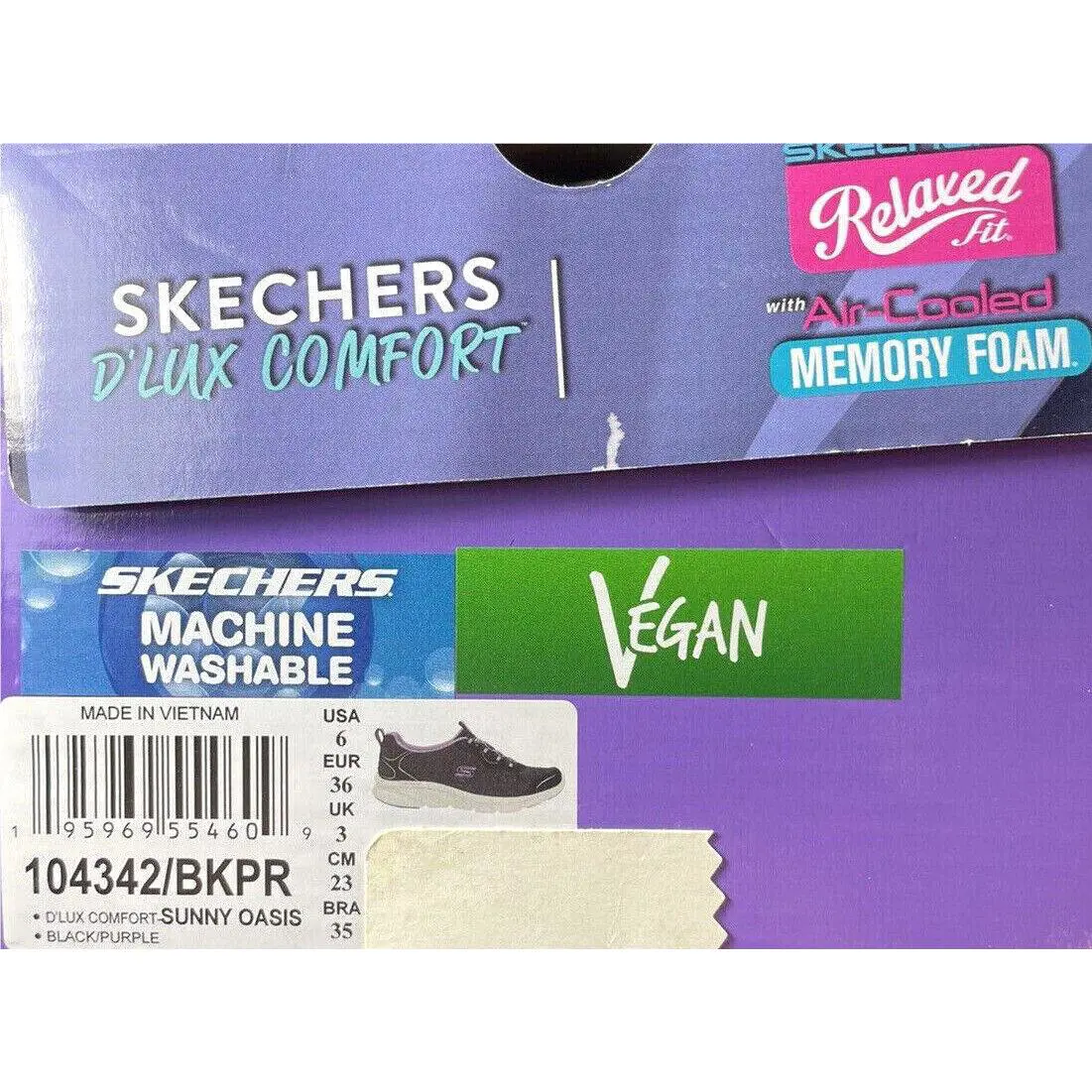 Skechers shoes - BLACK-PURPLE 5