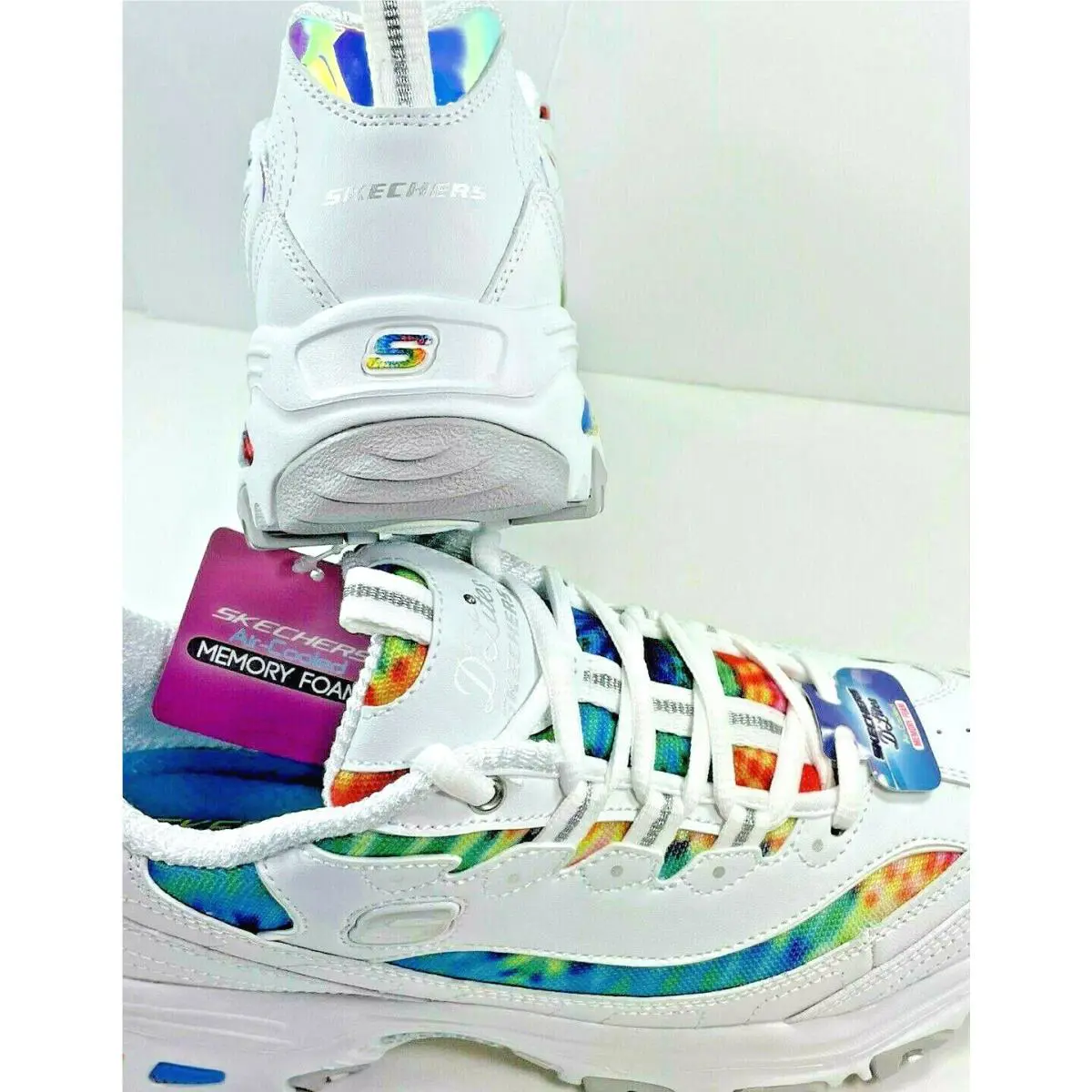 Skechers shoes - SKECHERS D`Lites - White Multi 3