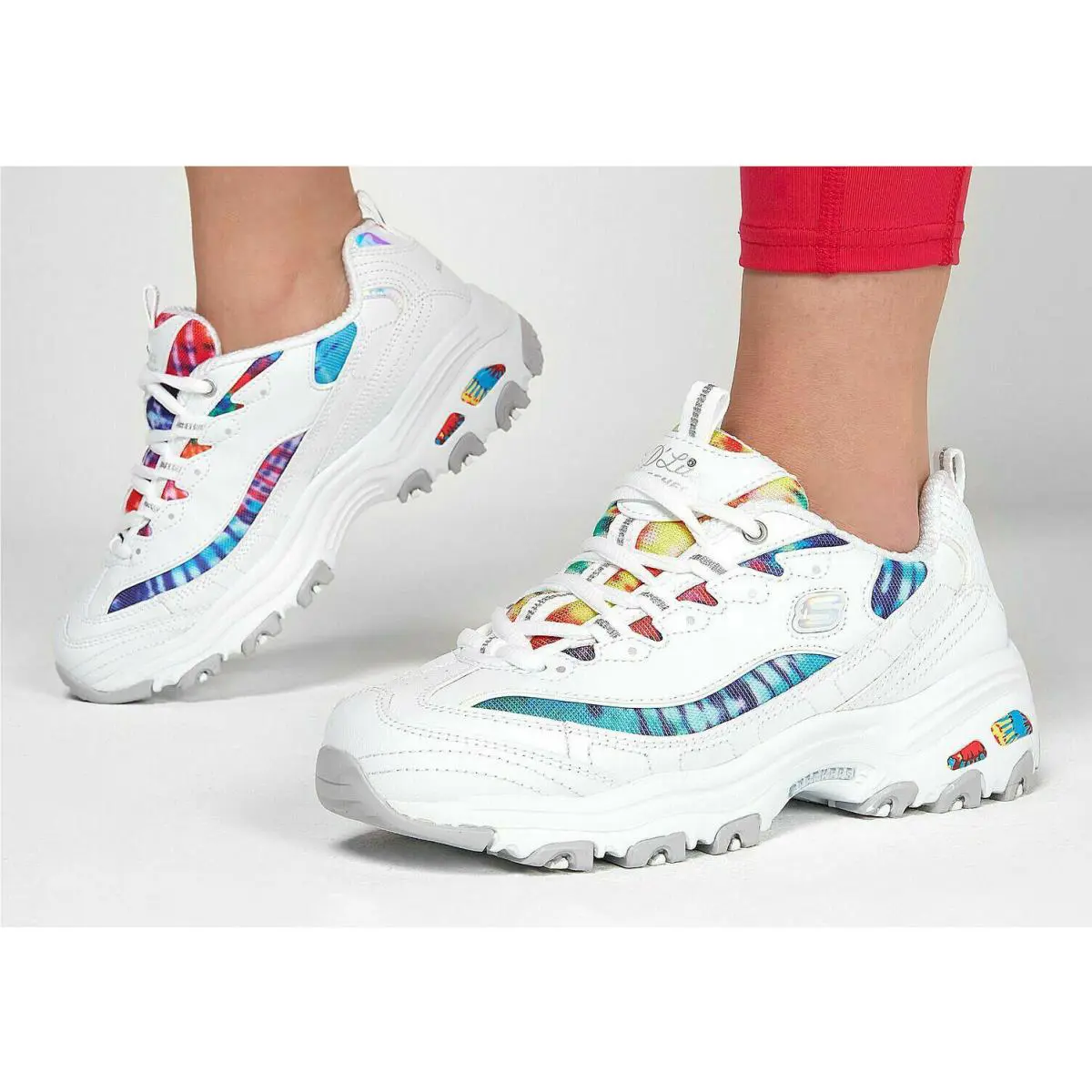 Skechers shoes - SKECHERS D`Lites - White Multi 4