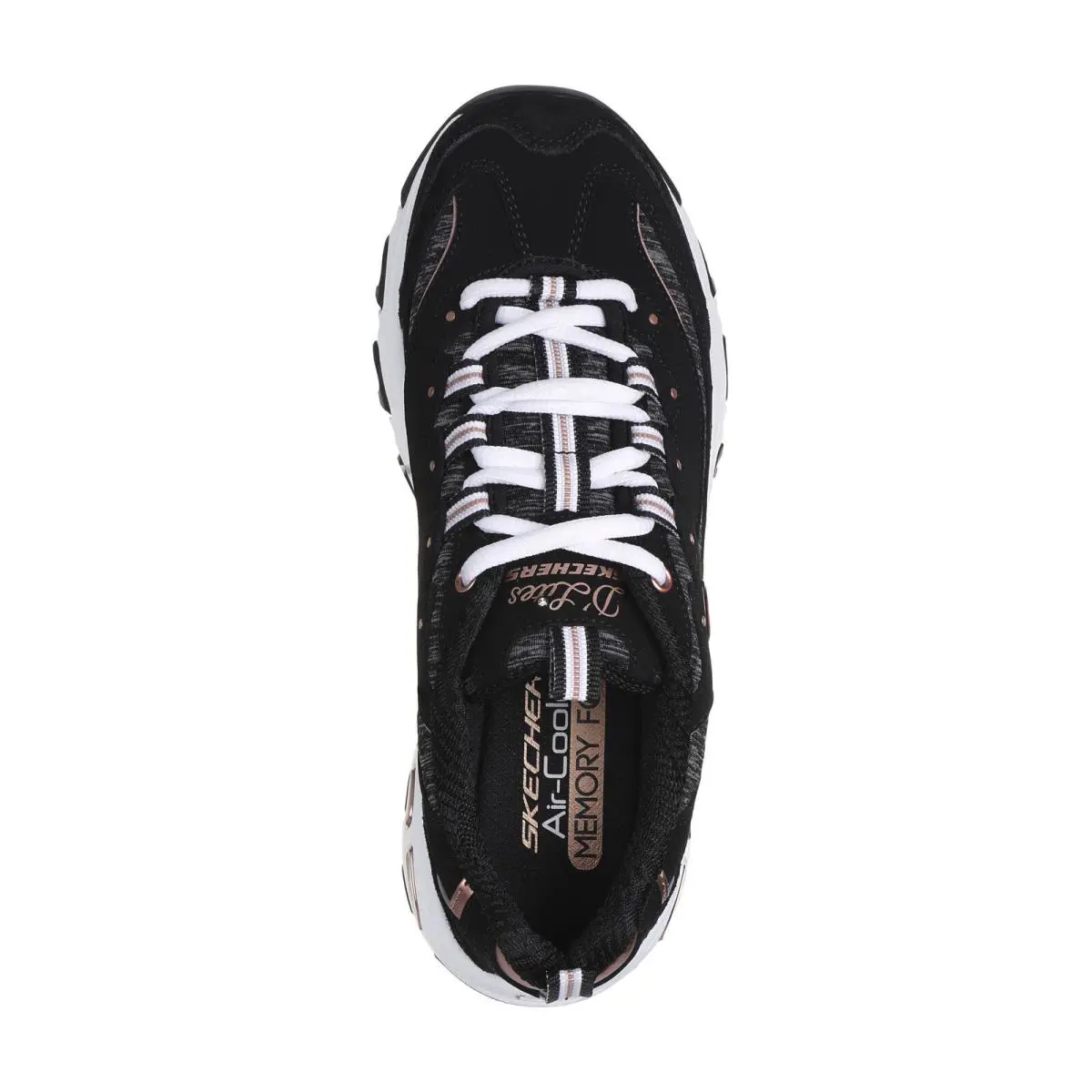 Skechers shoes - SKECHERS D`Lites - Black-Rose Gold 3