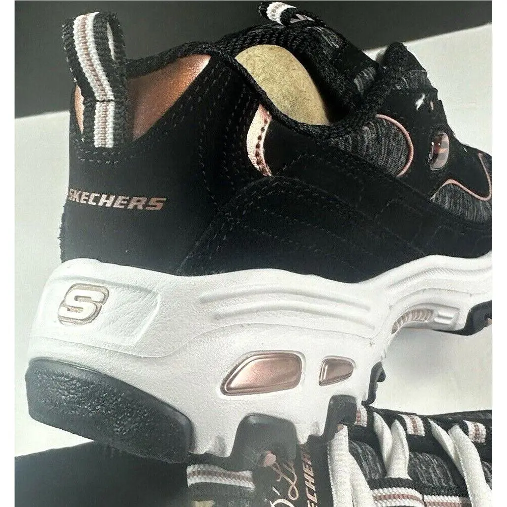 Skechers shoes - SKECHERS D`Lites - Black-Rose Gold 7