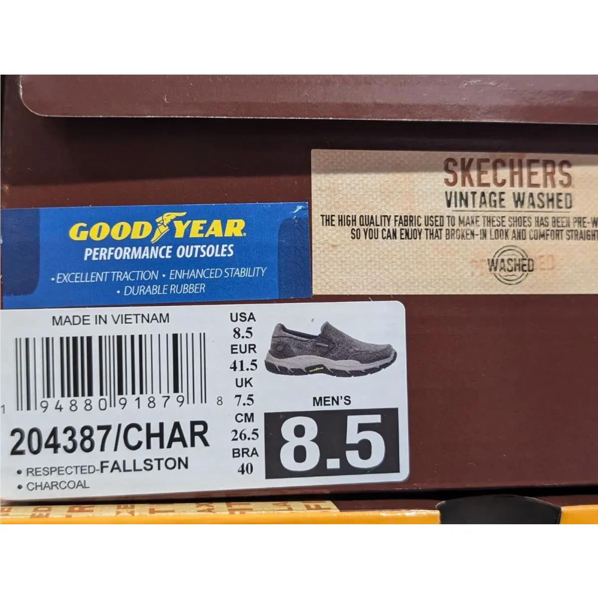 Skechers shoes - Skechers Respected Fallston - Respected Fallston - 204387/CHAR 204387 - Charcoal 18