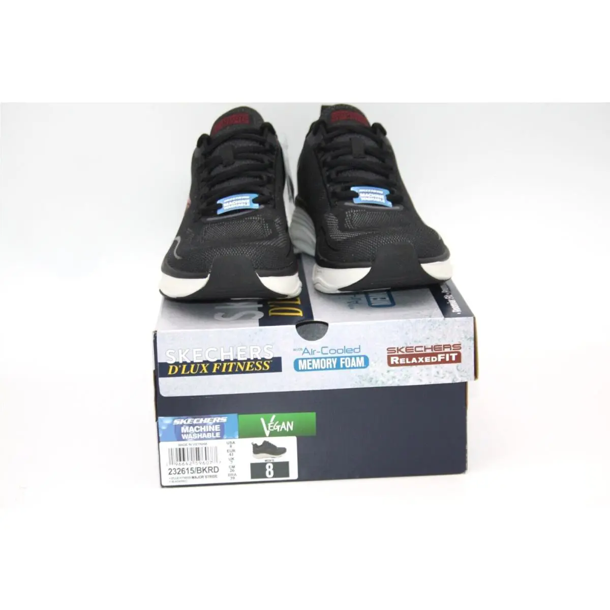 Skechers shoes - SKECHERS D`LUX FITNESS - FITNESS - 232615/BKRD - BLACK/RED 7