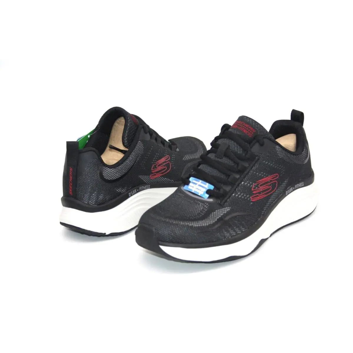 Skechers shoes - SKECHERS D`LUX FITNESS - FITNESS - 232615/BKRD - BLACK/RED 12