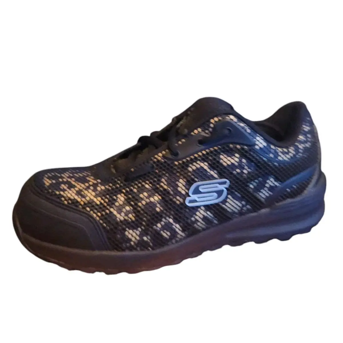 Work Women`s Bulklin - Lyndale Composite Toe Work Shoe Black/leopard 7 by Skechers
