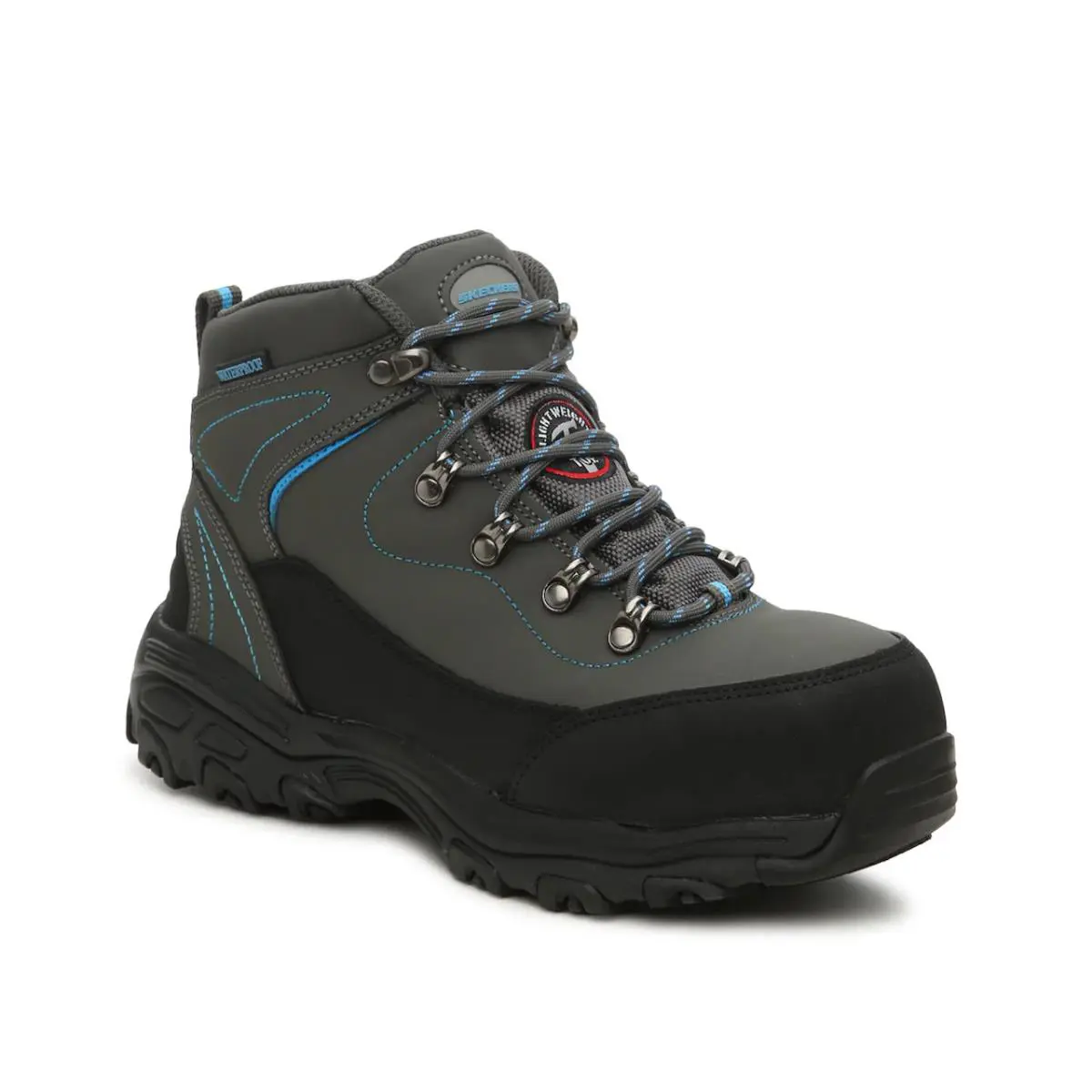 Skechers Women’s D’lite Amasa Work Boots 77208 EW Gybl Gray Blue Size 6 Wide - Grey