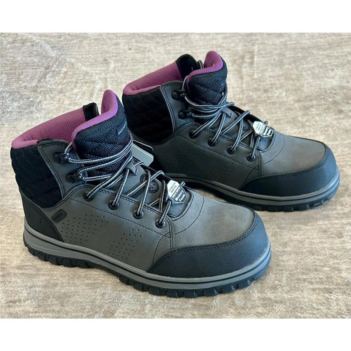 Skechers shoes - Skechers McColl Comp Toe - McColl Comp Toe - 108004-BLK - Gray/Black (UPC: 194428477985) 4