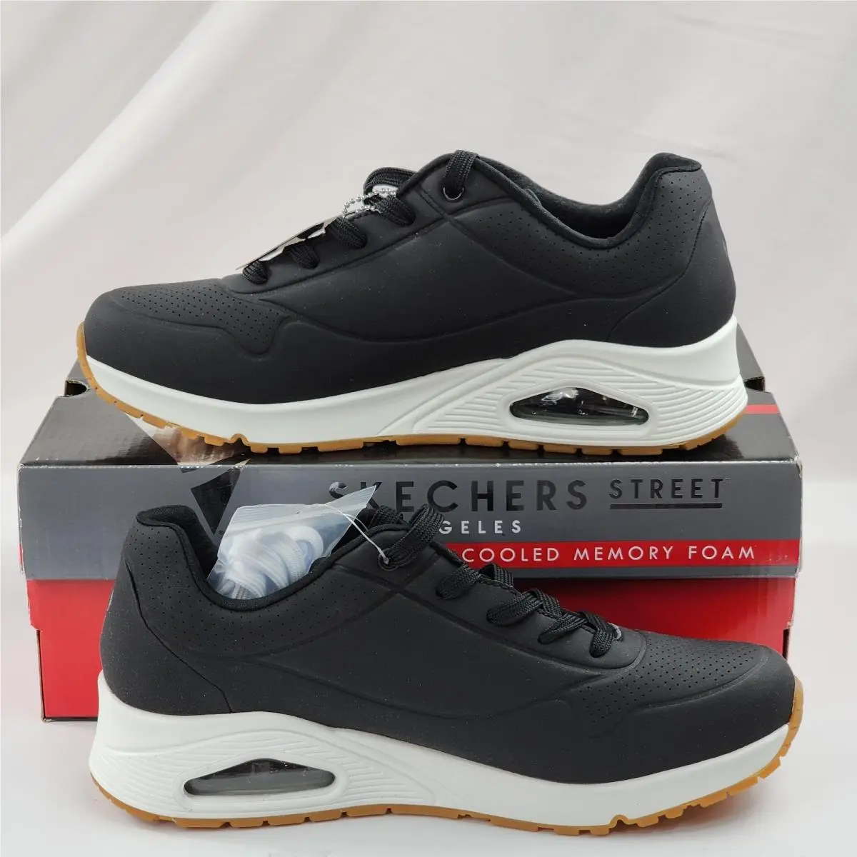 Skechers shoes - Skechers Air Street - Air Street - 73690 - Solid Black (UPC: 191665119166) 0