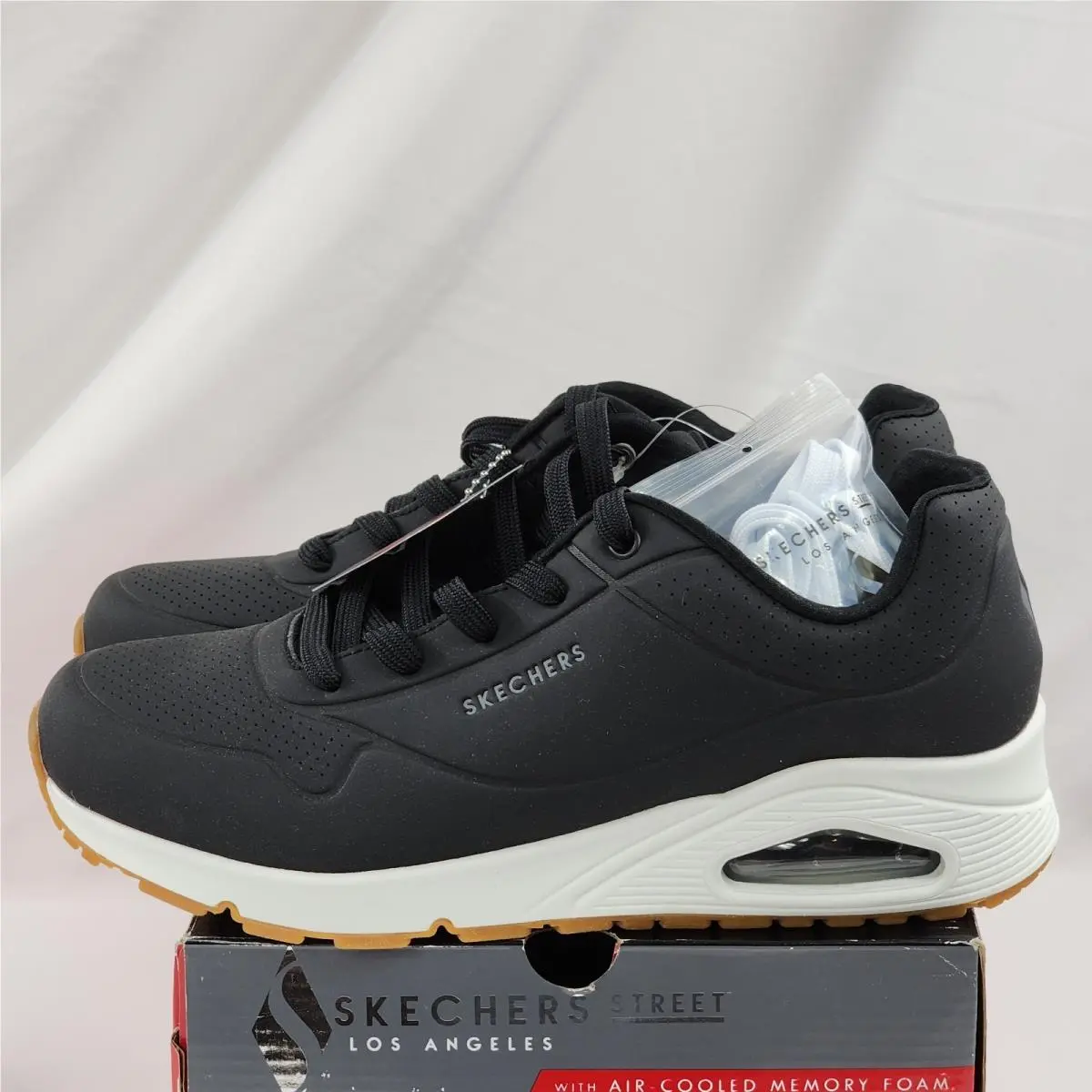 Skechers shoes - Skechers Air Street - Air Street - 73690 - Solid Black (UPC: 191665119166) 5