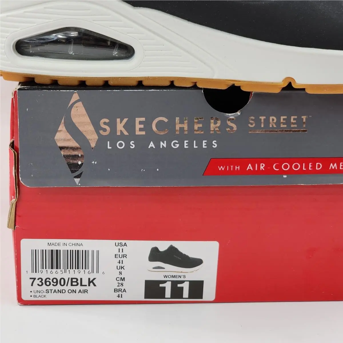 Skechers shoes - Skechers Air Street - Air Street - 73690 - Solid Black (UPC: 191665119166) 2