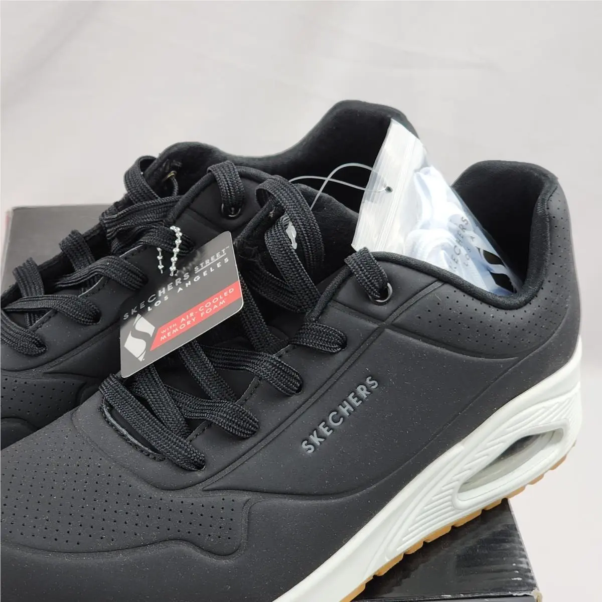 Skechers shoes - Skechers Air Street - Air Street - 73690 - Solid Black (UPC: 191665119166) 4