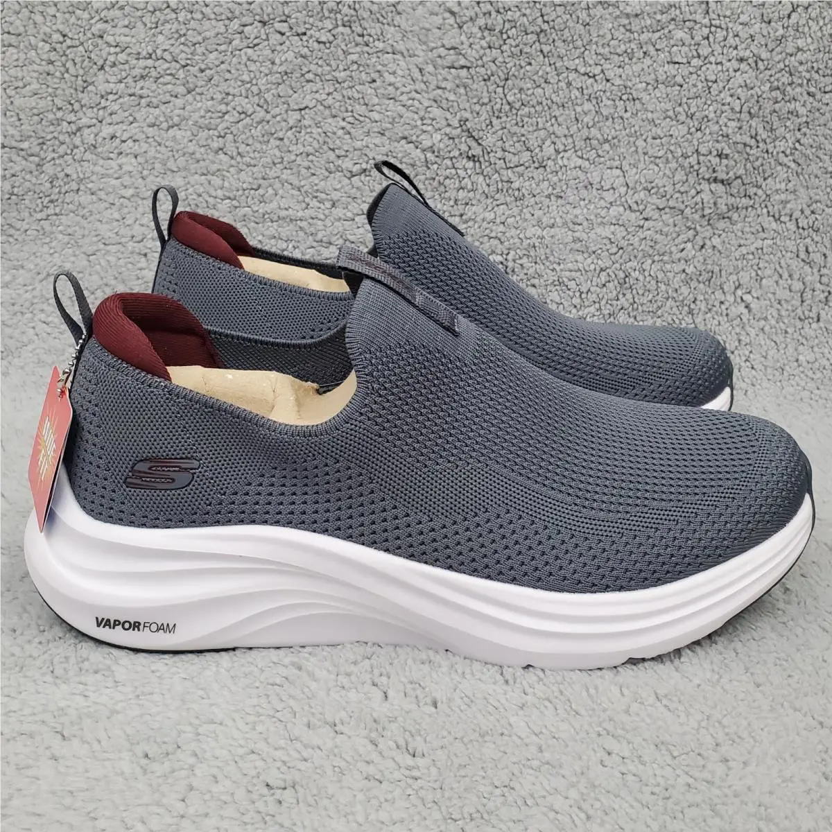 Skechers shoes - Skechers Vapor Foam Covert Shoes Wide Fit - 232629W 232629W/CCRD - Gray, Manufacturer: Charcoal/Red 2
