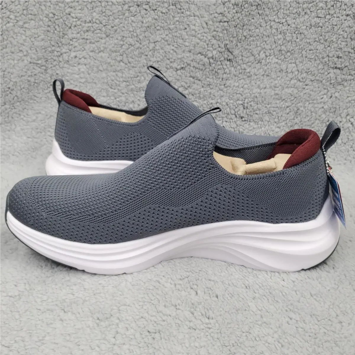 Skechers shoes - Skechers Vapor Foam Covert Shoes Wide Fit - 232629W 232629W/CCRD - Gray, Manufacturer: Charcoal/Red 4