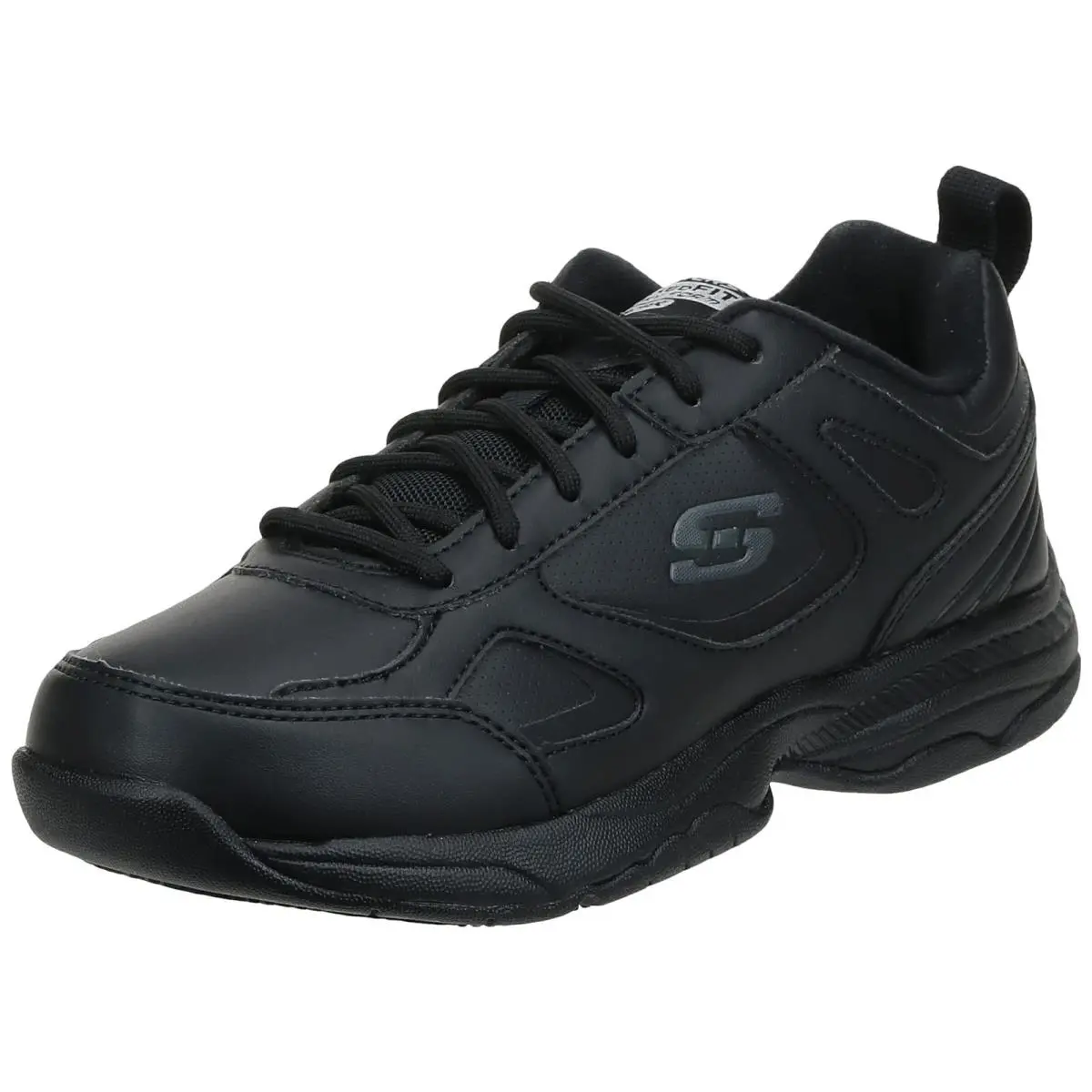 Skechers For Work Women`s Dighton Bricelyn Wide Work Shoe Black 8.5 W US