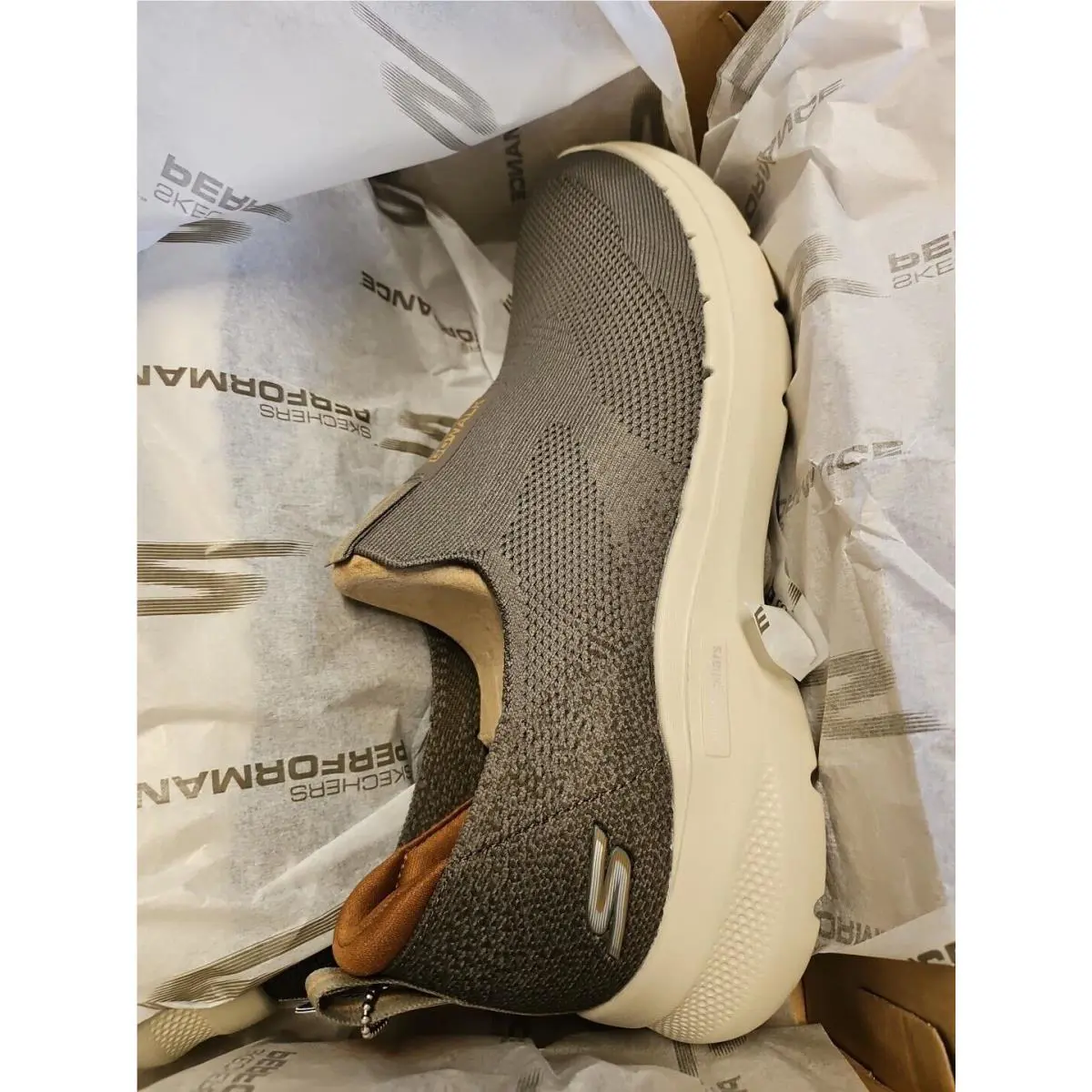 Skechers shoes - Men`s Easy On Slip-ins GOwalk 6 - A622619 - taupe (UPC: 196311676550) 2