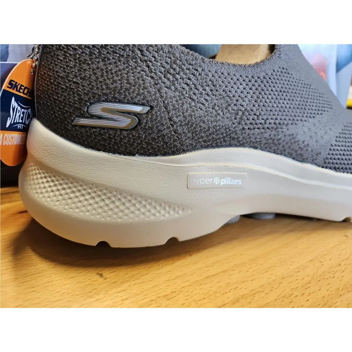 Skechers shoes - Men`s Easy On Slip-ins GOwalk 6 - A622619 - taupe (UPC: 196311676550) 6