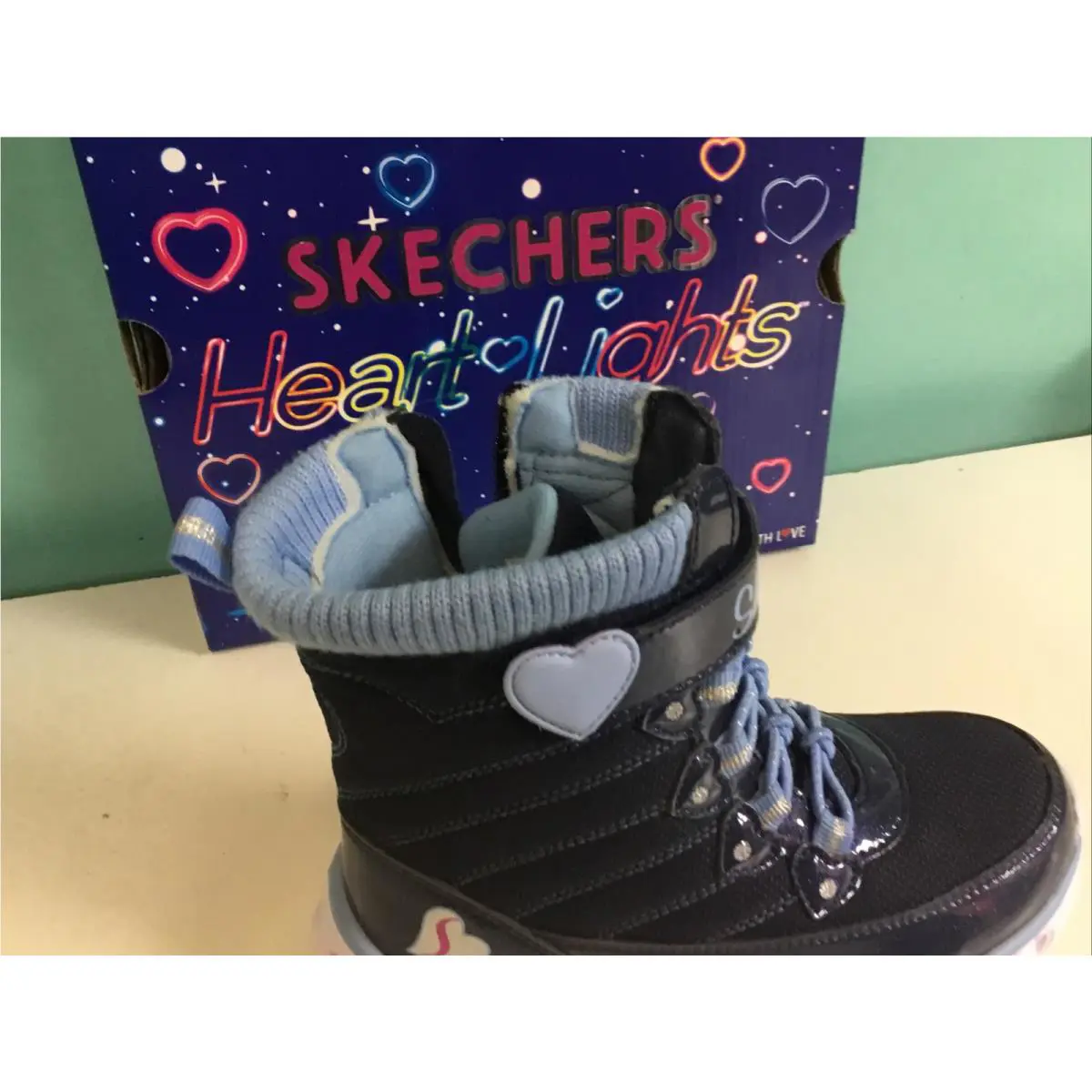 Skechers shoes - Skechers Heart Lights 20287 - Heart Lights - Blue 7